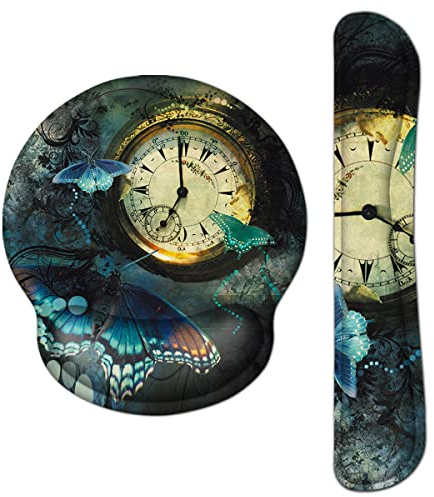 AOKSUNOVA Ergonomisches Mauspad mit Gelkissen Handgelenkauflage für Tastatur Mauspad Handballenauflage Set