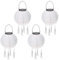 4Pcs Solar Lampions,LED Solar Lampions Garten Laterne,Lampions Außen Wetterfest Weiß,LED Lampion Solar Lichterkette Aussen,Solar Lampion Boho Style Weiß,Wasserdicht LED Solar Laterne Party Dekoration