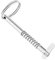 Spille da balia marine a sgancio rapido con camma a goccia e molla, in acciaio inox, perno superiore Bimini, hardware marino, argento