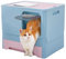 The Fellie Large Cat Litter Box With Lid, Hooded Drawer Pan & Scoop, Easy Clean Odor Control, 2 Ways In and Out, Pink