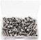 cSeao Juego de 50 tornillos M4 de 6 mm y tuercas hexagonales de acero inoxidable 304, acabado liso