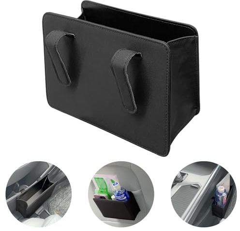 Bohrma Car Rubbish Bin, Mini Car Rubbish Garbage Small Trash Can, Foldable Car Rubbish Bin, Hanging Portable Waterproof Car Back Seat OrganizerBags, Multi-Purpose Car Organiser for Truck