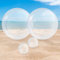 Ballon Piscine Transparent, 2 Pièces 16-Pouce et 2 Pièces 5-Pouce Ballon de Plage Gonflable, Ballon Plage Transparente pour Été Plage Piscine Extérieur Fête Fournitures