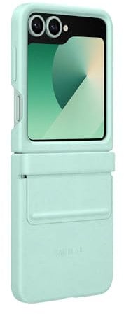 Samsung Galaxy Official Faux Leather Kindsuit Case for Galaxy Z Flip6, Mint