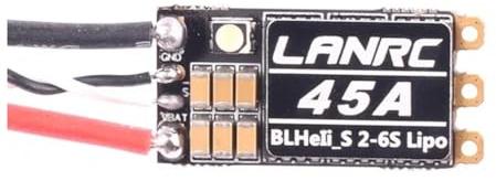 iFutniew BLHeli S 2-6S Lipo 45A Brushless ESC integrierte programmierbare RGB-LED D-Shot 150/300/600 ONESHOT125 für RC FPV Drohnen Zubehör