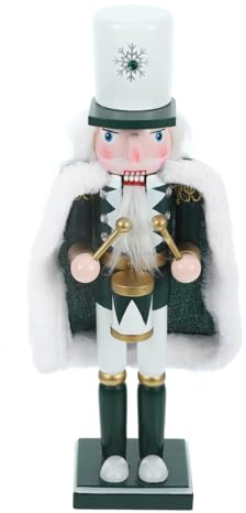 Cabilock Pupazzo Di Legno A Forma Di Soldato Con Tamburo Schiaccianoci Di Natale Decorazione Da Tavolo Per La Stanza