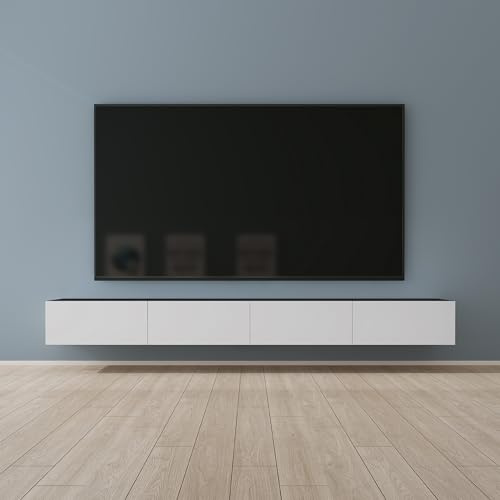 Mai & Mai Mobile TV 280x40,2x30cm, Antracite opaco+Bianco opaco | Mobile TV per Televisore, Armadietto per TV Basso Soft-close con Ante per Soggiorno, Camera da Letto Fernsehschrank02