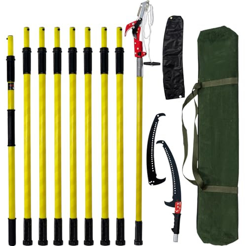 TGrasol 7.3-30FT Adjustable Manual pole saws for tree trimming