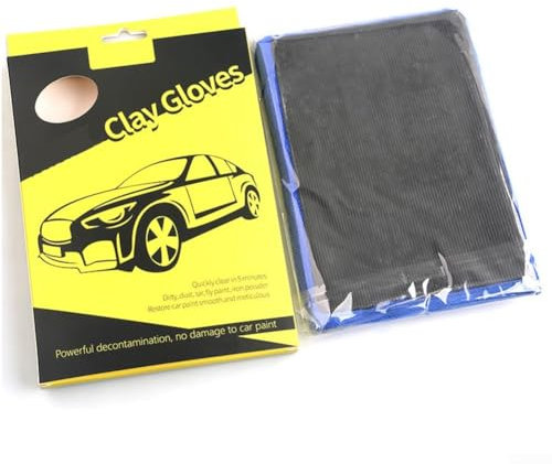 Auto Glasreiniger, Fensterreinigungsprodukt für Autos Komplettset mit Vulkanschlamm Auto Schönheit Vulkanschlamm für Auto Glasreinigung Handschuhe)