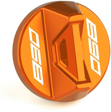 Modeer Motorrad Motor Öleinfülldeckel Kompatibel mit 890 DUKE/R/GP -2023 | 890 SMT 2024 | 890 ADVENTURE/R/L 2021-2024 Zubehör (orange)