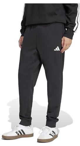 adidas Men's Essentials Feel Cozy French Terry Hose Black/White L Tall