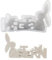 MWZBTG Osterharz-Gussformen – Englischer Buchstabe, Ostern Englische Buchstaben Hase Zement Gipsformen, Osterhasen Buchstaben-Dekoration, Englischer Buchstabe Hasen-Ornament, 16cm