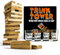 SPIELFERKEL Trinkspiel Wackelturm – Drunken Tower (deutsche Version) mit 4 Trinkgläsern, Party-Spiel für Erwachsene, Junggesellenabschied, Lustiges Saufspiel mit Aufgaben, Party Trinkspiel