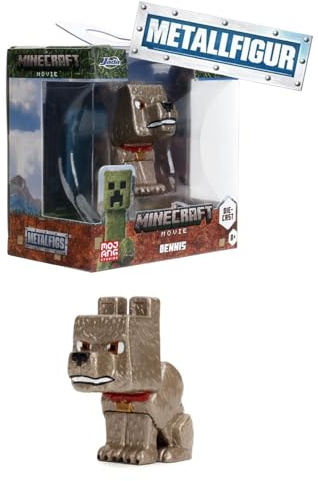 Jada Toys Minecraft Film-Figur (1 Stück) - 1 Sammelfigur aus Metall (Dennis) für Fans und Kinder ab 8 Jahre, 6,5 cm