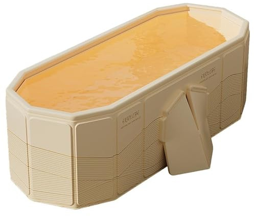 TINMAGI Bañera Grande Doble Plegable 1.5M - Bañera Portátil Adulto, Banheira De Gelo, Sin Instalación, Para Spa En Casa/Parejas, (150×55×50cm)