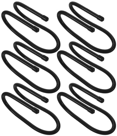 LAPYAPPE 6pcs Heavy Duty Plastic Fence Hooks for Pool Equipment and Garden Tools, Space-Saving Rust Resistant Hangers for Brush Nets and Debris Skimmers, for Homes and Gardens