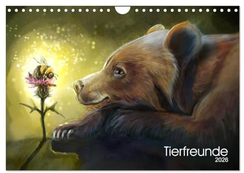 Tierfreunde (Wandkalender 2026 DIN A4 quer), CALVENDO Monatskalender: tierische Freundschaftern versüssen den Alltag (CALVENDO Tiere)