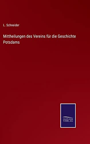 Mittheilungen des Vereins für die Geschichte Potsdams