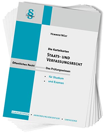 Staats- und Verfassungsrecht: Karteikarten (Karteikarten - Öffentliches Recht)