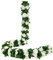 JUSTOYOU 2 Pack 7.2ft Künstliche Fake Rose Girlande Reben Hängende Seide Blumen für Outdoor Indoor Hochzeit Wand Badroom Dekoration (Weiß)