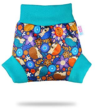 Petit Lulu Überhose (Schlupfüberhose) Größe XL (13kg +) für Höschenwindeln und Nachtwindeln (Igel)