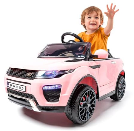 ATAA Range Rapid Voiture électrique Enfants télécommande 12v Pas Cher - Rose