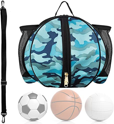 INHEMING Basketballtasche, Aufbewahrungstasche für Basketball, Volleyball und Fußball, mit Schultergurt und Tasche