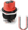 Jtron Interrupteur de batterie, pour moto, équipé de boulons on et off, 12 V, mini coupe-batterie, avec câble 6 AWG de 50 cm, pour bateaux marins, caravanes, voitures, véhicules, yachts, bus, 300 A