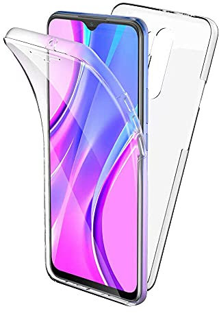 Max Power Digital Coque pour Oppo A9 2020/A5 2020 Silicone Transparent Housse Antichoc Double Face 360 Degrés Etui Arrière et Avant - Protection Complète de Votre Téléphone Portable