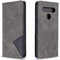 Posanter Kompatibel mit LG K61 Hülle, Premium Leder Brieftasche Flip Handytasche Schutzhülle Klapphülle, 360 Grad TPU Stoßfest Leder Hülle mit [Magnetisch, Kartenfach, Standfunktion] (Grau)