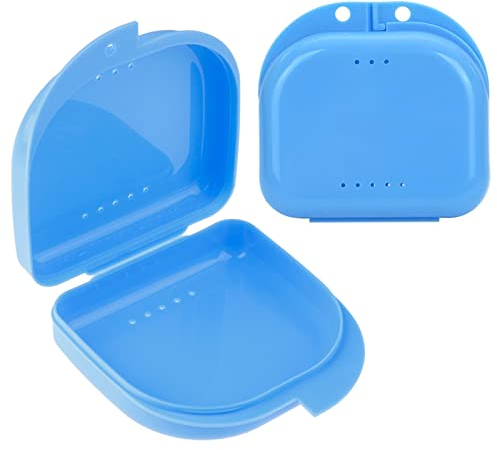 2 Stück Kieferorthopädische Retainer-Hülle, Retainer-Hülle, Prothesen-Hülle mit Belüftungslöchern für Mundschutz und Zahnseide.