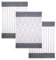 Lashuma Küchenhandtücher 3er Set, Geschirrtücher grau - braun 50x70 cm, Baumwolle