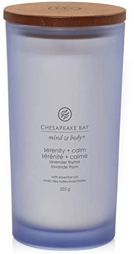 Chesapeake Bay Duftkerze | Serenity + Calm Aromatherapie-Kerze, großer Tumbler | Brenndauer: bis zu 82 Stunden | Mind & Body Kollektion