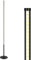 EDISHINE LED Floor Lamp, 57.5 Stepless Dimmable Minimalist Standing Lamp, Corner Lamp for Living Room, Bedroom, Office, 1100Lm 3000K Warm White Light, Black