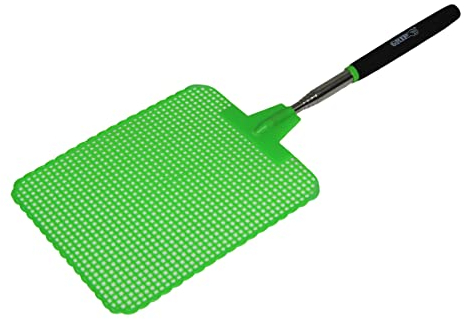 Grip Super Jumbo Teleskop-Fliegenklatsche – 16,5 x 19,1 cm – ausziehbar auf 99,1 cm L – Insekten, Fliegen, Mücken, Bienen, Wespen