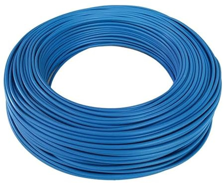 puntoluceled Cavo Elettrico FS17 2,5 mmq 450/750V CPR ex N07V-K Cordina Rame Flessibile - 50 metri - Blu