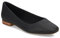 TOMS Women's Briella Ballet Flat, Black Leather, 5.5 UK