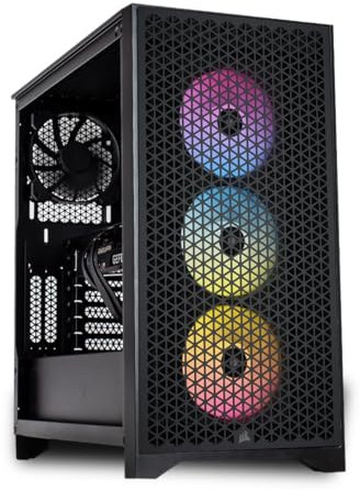 Fierce RGB Gaming PC - AMD Ryzen 5 7500F 3.7-5 GHz, RTX 4060 TI 8GB,16GB RAM 5600Mhz, 1TB NV3 M.2 NVME M.2 SSD, 650W PSU, Windows 11
