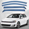 NOLLAM 4 Stück Auto Windabweiser für VW Golf 7 2014-2019, Regenschild Deflektoren Autofenster Windabweiser Regenabweiser, Auto Zubehör