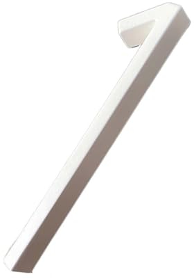 Número de Casa Números de casa flotantes blancos de 125mm, placa de puerta, letras, placa de señal de dirección de Metal, número de placa de puerta de calle exterior for buzón de casa Números de Direc