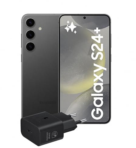 Samsung Galaxy S24+ Smartphone AI, Caricatore incluso, Display 6.7'' QHD+ Dynamic AMOLED 2X, Fotocamera 50MP, RAM 12GB, 256GB, 4.900 mAh, Onyx Black [Versione italiana]