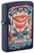 Zippo Sturmfeuerzeug - Rock & Roll Poster - Navy Matte Finish, Color Image - Nachfüllbar - Wiederverwendbar - Windfestes Design - Geschenkbox - Made in USA