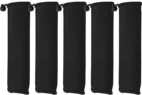 Tsffae 5pcs Cutlery Case Drawstring Bag Portable Tableware Bag Carrying Case Travel Pouch for Spoon Chopsticks Dinnerware Storage