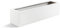 Luca Lifestyle Pflanzkasten ''Argento Small Box'' Weiß Matt Rechteckig Fiberglas *5 Jahre Garantie* - 80x20x20 cm - Premium Qualität - F504