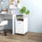 ShGaxin Beistellschrank mit Rollen Weiß 33x38x60 cm Holzwerkstoff, Schrank Klein, Flurschrank, Kommode, Vorratsschrank, Flurschrank, Badezimmerschrank, Kleinmöbel - 803047