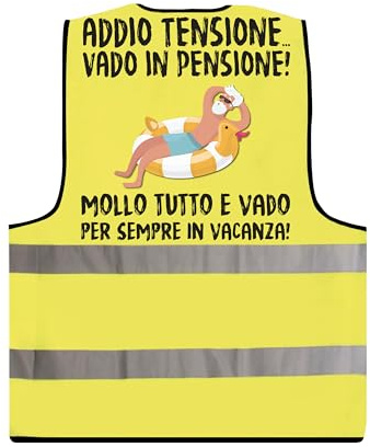 KEÏNELS Gilet Pensione Divertente - Idea Regalo Pensione Uomo Originale - Regali per Pensione Gadget Scherzi Pensionato Originali