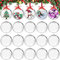 20 Stück Weihnachtskugeln Kunststoff,Transparent Weihnachtskugeln zum befüllen Christbaumschmuck Kunststoff Christbaumkugeln für Weihnachtsschmuck,Weihnachtsbaum,Hochzeit,Partys,DIY Dekoration (L-8CM)