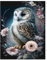 Diamond Painting Owl,Diamond Painting Erwachsene Tier,Blume Diamond Art Erwachsene Set Home Wand Dekor for Gift(30x40cm)