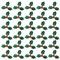 Cabilock 100pcs Artificial Holly Berry with Green Leaves, Christmas Holly Berry Branches Christmas Red Holly Berries Picks for DIY Christmas Cake Topper Box Crafts Supplies (3cm)