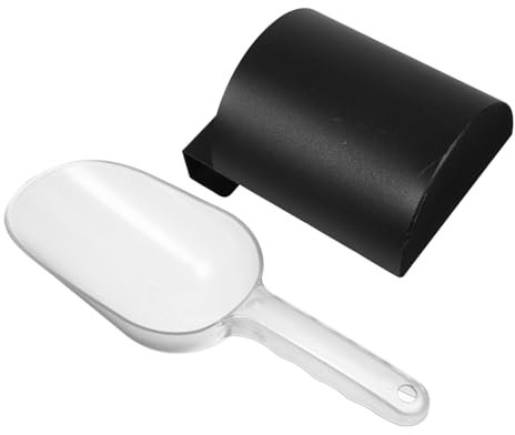 Cabilock Pala Multifuncional Para Hielo y Harina De Tamaño Mediano, Pala De Plástico Abs Con Gancho Para Colgar, Utensilio De Cocina Para Barra y Supermercado, Juego Con Caja Organizadora